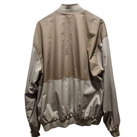 Vintage Members Only reversible jacket colorblock tan and solid tan XLT tall - Picture 2 of 9